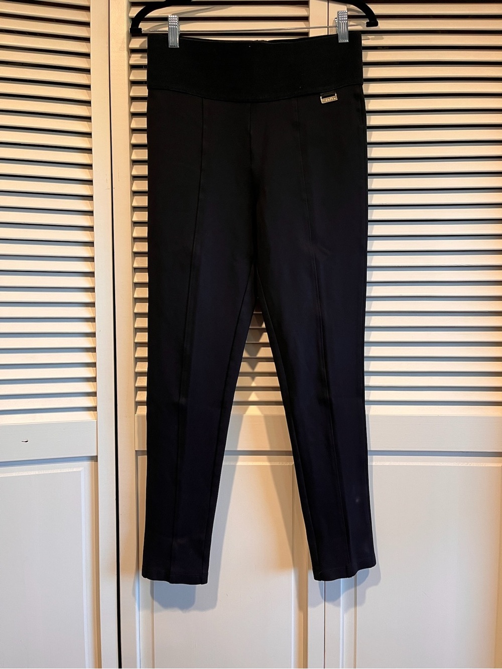 Calvin Klein Black Power Stretch Skinny Ponte Pants